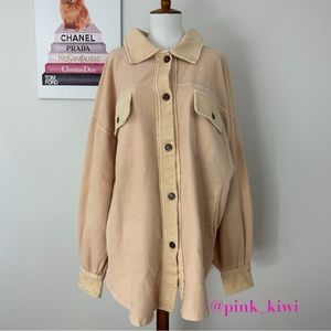 Free People Ruby Shacket Sweetheart Sunrise